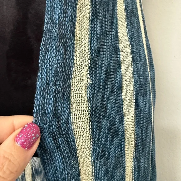 LuLaRoe Blue & Cream Joy Vest size XS - Picture 9 of 11